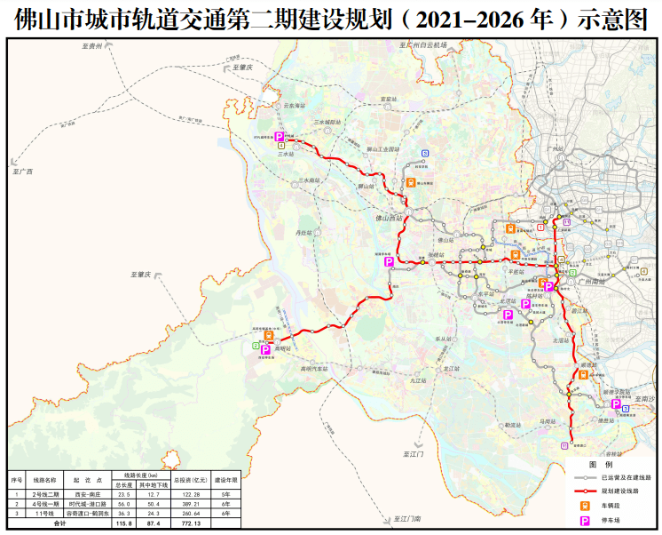 佛山市城市軌道交通四號(hào)線一期和十一號(hào)線工程